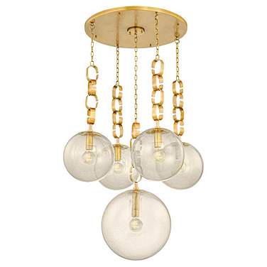 Corbett-Standard Nessa 38 in. Vintage Brass Chandelier