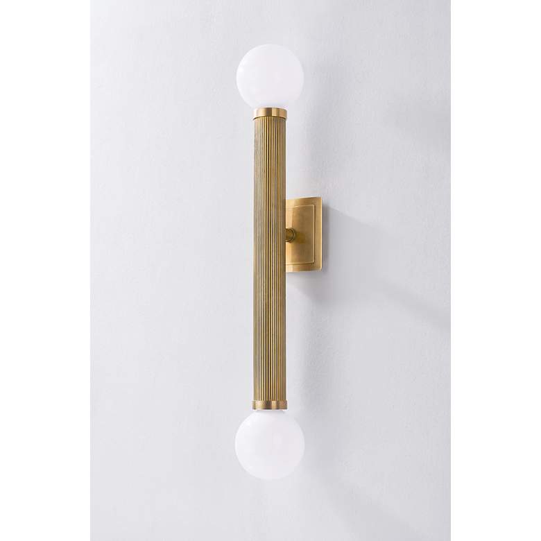 Image 5 Corbett-Standard Pienza 5.5 in. Vintage Brass Wall Sconce more views