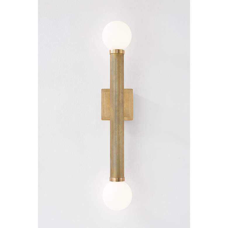 Image 6 Corbett-Standard Pienza 5.5 in. Vintage Brass Wall Sconce more views