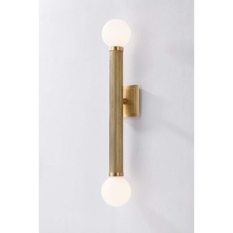 Image 7 Corbett-Standard Pienza 5.5 in. Vintage Brass Wall Sconce more views