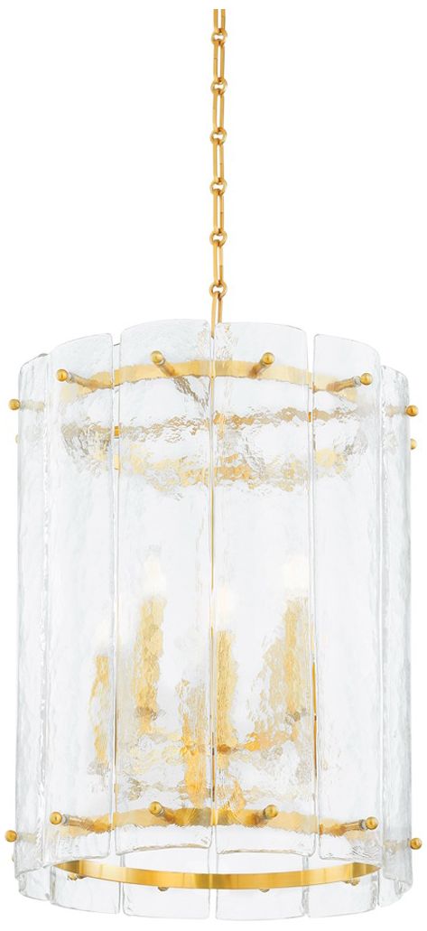 Corbett-Standard Rio 20.25 in. Vintage Polished Brass Lantern