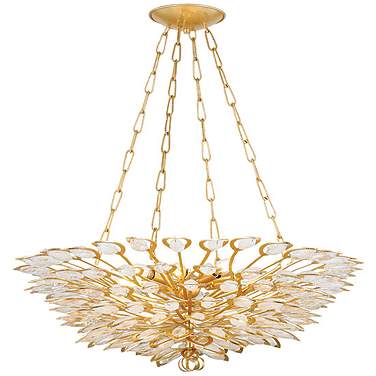 Corbett-Standard Vittoria 32 in. Gold Leaf Chandelier