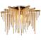 Corbett Theory 20 3/4" Wide Gold Leaf LED Ceiling Light