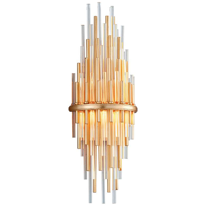 Image 2 Corbett Theory 22" High Gold Leaf LED Wall Sconce