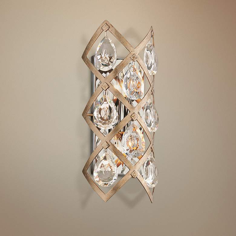 Image 1 Corbett Tiara 15 1/2" High Vienna Bronze Wall Sconce