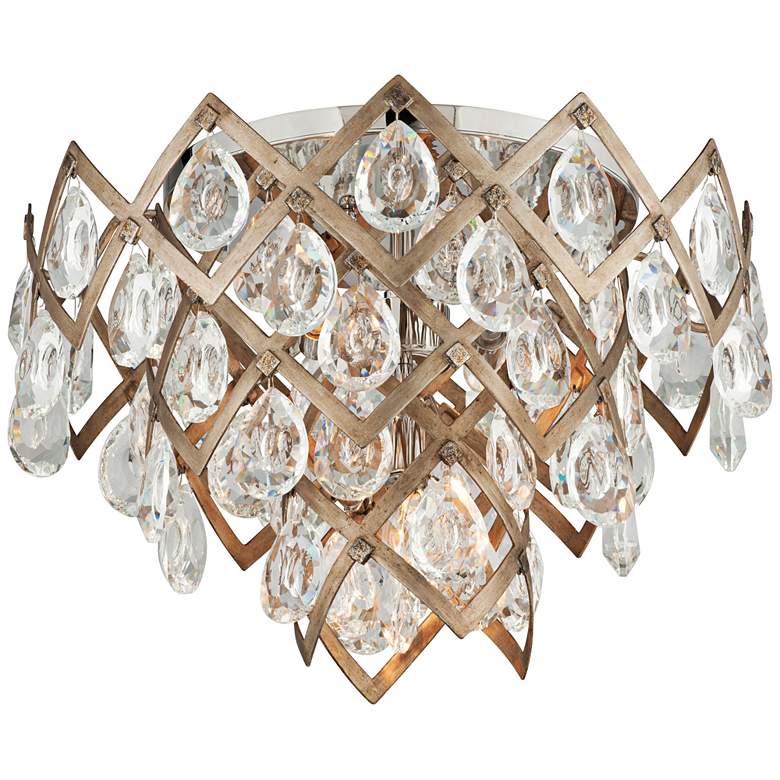 Image 1 Corbett Tiara 19 1/2 inch Wide Vienna Bronze Ceiling Light