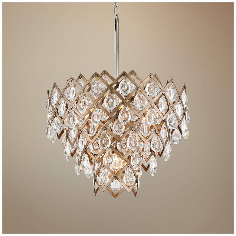 Image 1 Corbett Tiara 25 3/4 inch Wide Vienna Bronze Pendant Light