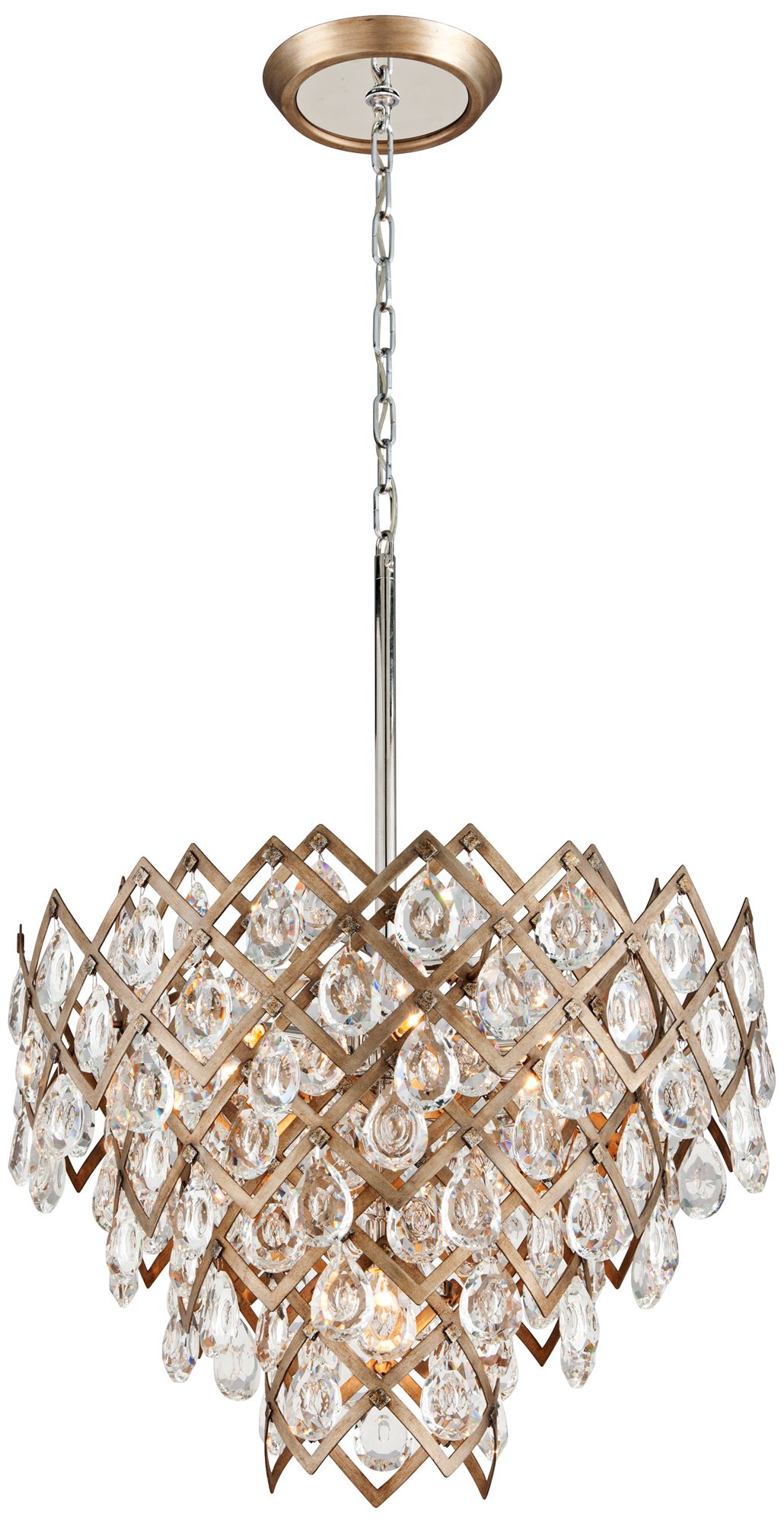 Corbett Tiara 25 3/4" Wide Vienna Bronze Pendant Light 9M175 Lamps Plus