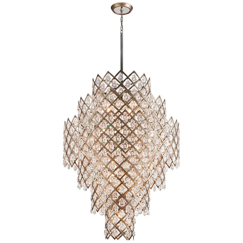 Image 3 Corbett Tiara 44 3/4" Wide Vienna Bronze Pendant Light more views