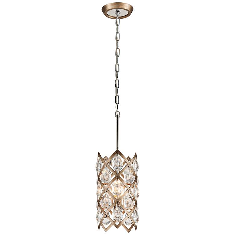 Image 3 Corbett Tiara 8 1/2" Wide Vienna Bronze Mini Pendant more views