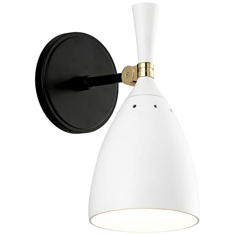 Image 1 Corbett Utopia 11 3/4 inch High Off-White LED Wall Sconce