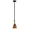 Corbett Utopia 6" Wide Acacia Wood LED Mini Pendant