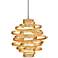 Corbett Vertigo 18" Wide Gold Leaf LED Pendant Light