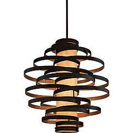 Image2 of Corbett Vertigo 45" Wide Bronze Pendant Light
