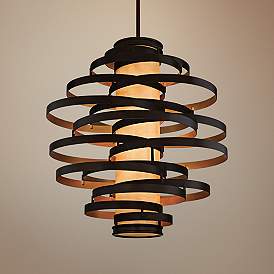 Image1 of Corbett Vertigo 45" Wide Bronze Pendant Light