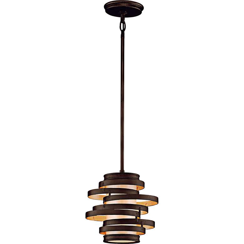 Image 2 Corbett Vertigo 9 1/4" Wide Dual-Tone Bronze Mini Pendant