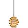 Corbett Vertigo 9 1/4" Wide Gold Leaf LED Mini Pendant