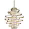 Corbett Vertigo Collection 4-Light Silver Pendant Chandelier