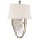 Corbett Viceroy Collection 15" High Silver Leaf Wall Sconce