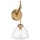 Corbin 1-Light Wall Sconce in Warm Brass