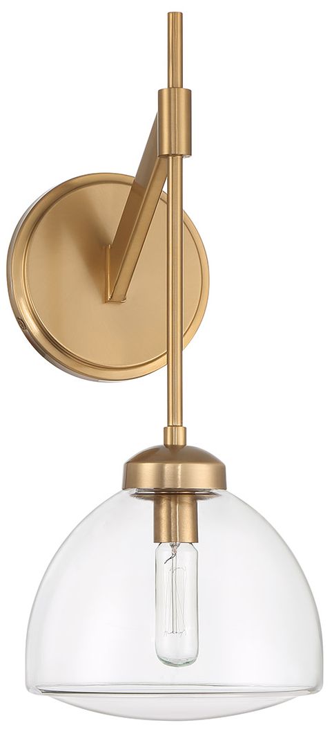 Image 2 Corbin 1-Light Wall Sconce in Warm Brass more views