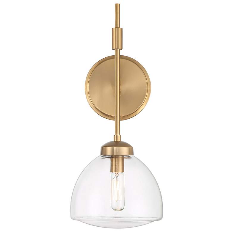 Image 3 Corbin 1-Light Wall Sconce in Warm Brass more views