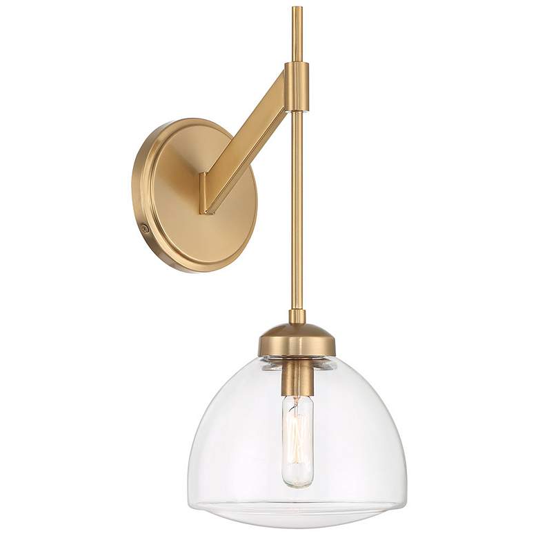 Image 4 Corbin 1-Light Wall Sconce in Warm Brass more views