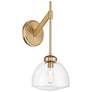 4_Corbin 1-Light Wall Sconce in Warm Brass more views