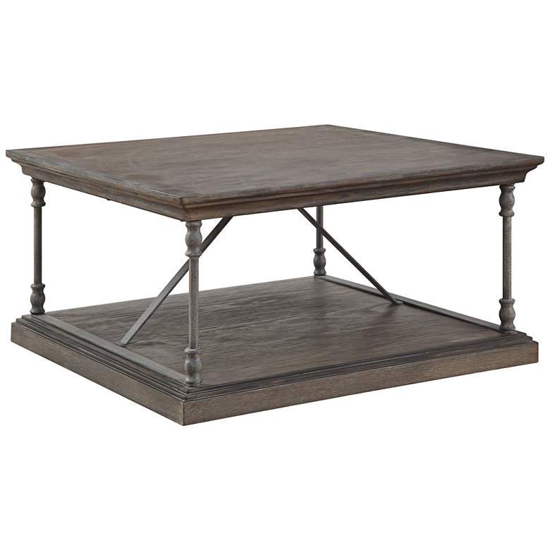 Image 1 Corbin 36 inch Wide Wooden Square Cocktail Table