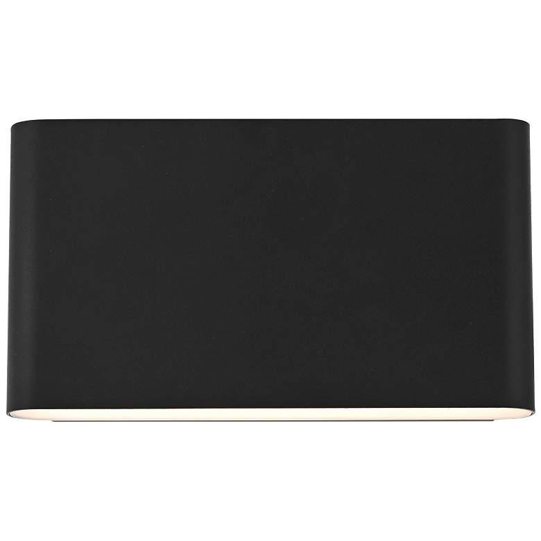 Image 1 Corbin 5" High Black LED Outdoor Wall Light