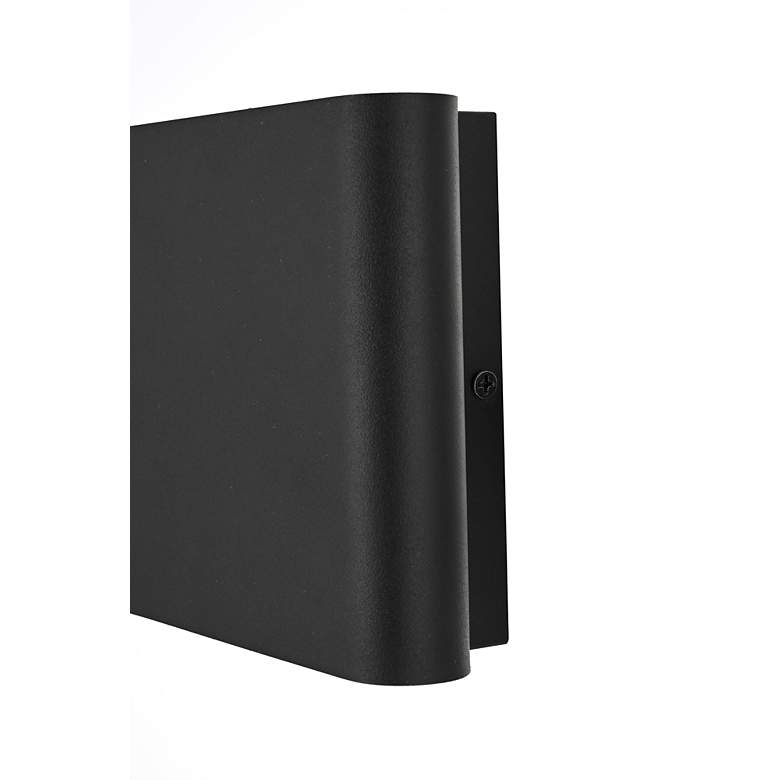 Image 5 Corbin 5" High Black LED Outdoor Wall Light more views