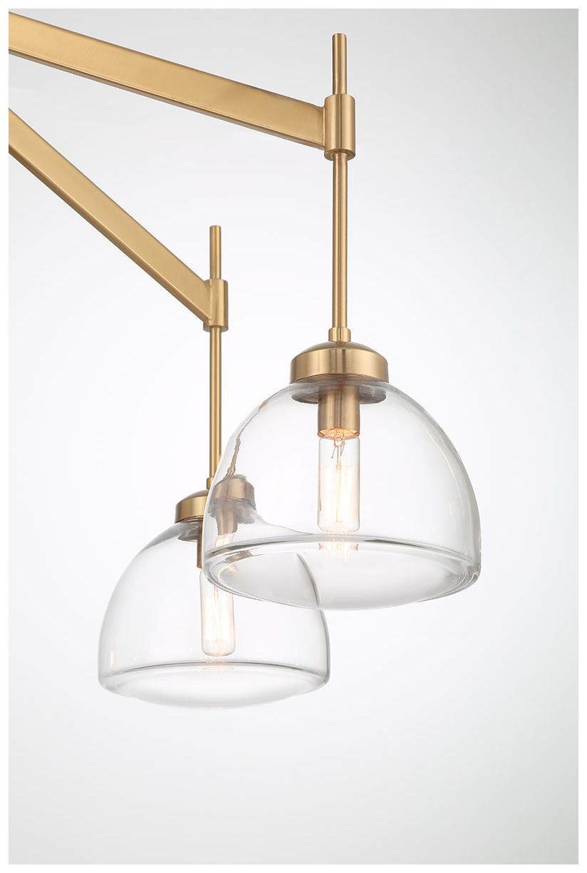 Image 6 Corbin 6-Light Chandelier in Warm Brass more views