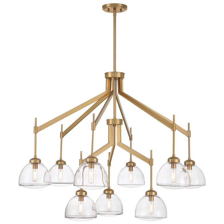 Image 1 Corbin 9-Light Chandelier in Warm Brass