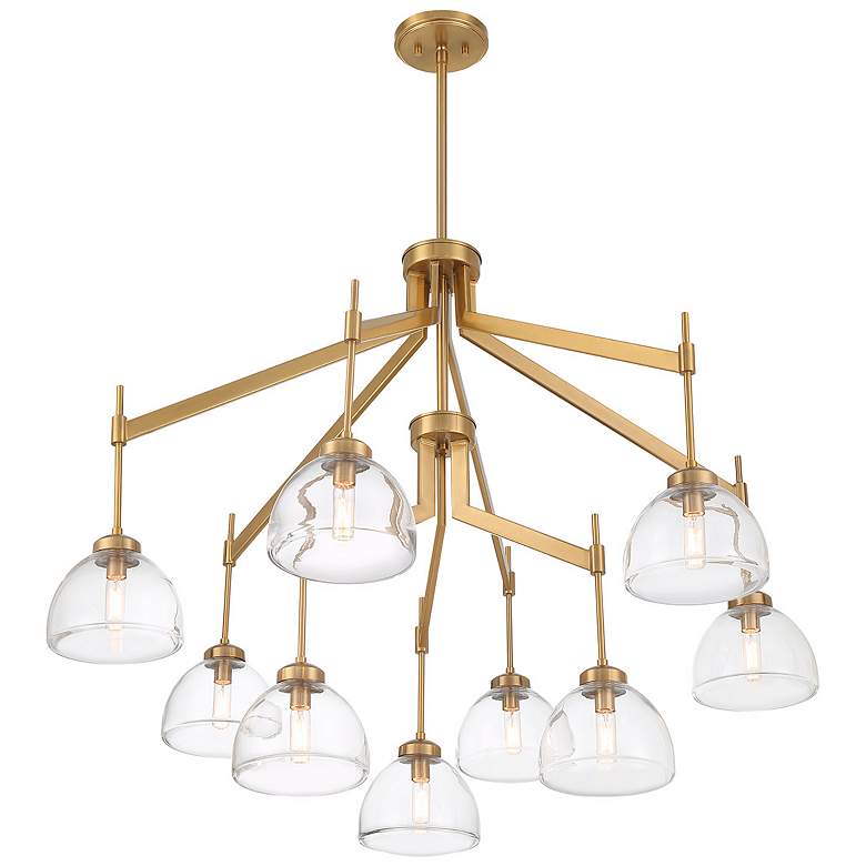 Image 4 Corbin 9-Light Chandelier in Warm Brass more views
