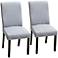 Corbin Grey Linen Upholstered Dining Chair Set of 2