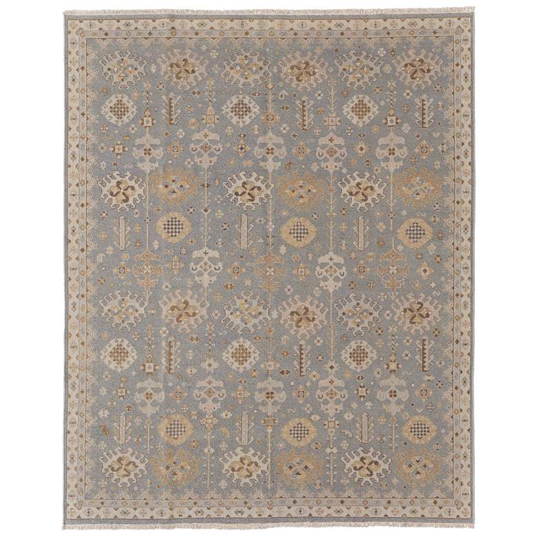 Image 1 Corbitt Traditional Oriental Hand Knotted Blue Area Rug 0610F