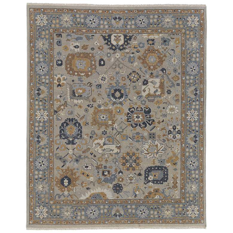 Image 1 Corbitt Traditional Oriental Hand Knotted Blue Area Rug 0612F