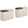 Corcoran 27 1/2" Wide Taupe Console Tables Set of 2