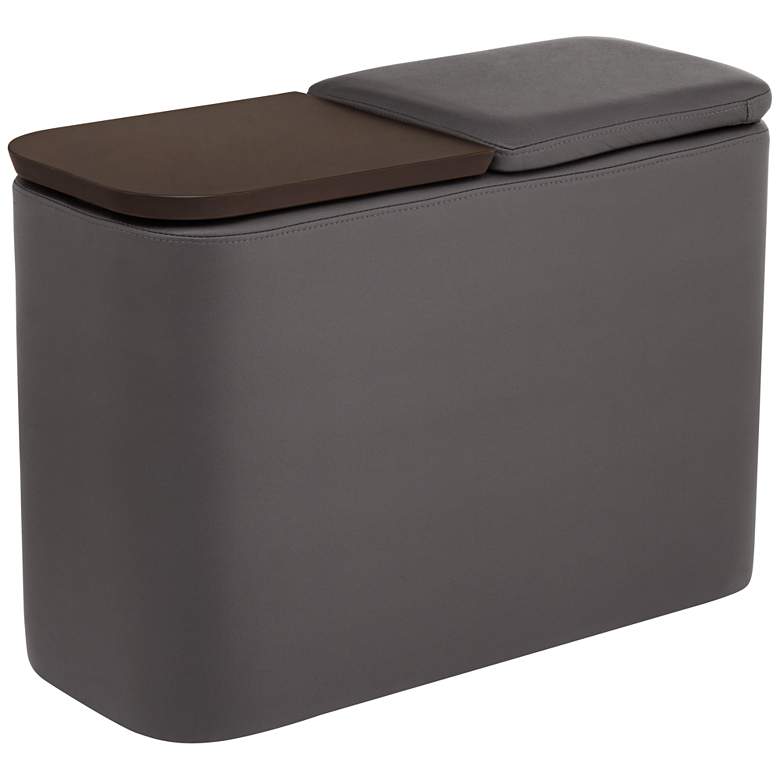 Image 2 Corcoran 27 3/4" Wide Charcoal Black Modern Console Table