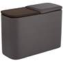 2_Corcoran 27 3/4" Wide Charcoal Black Modern Console Table