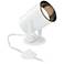 Cord-n-Plug White 8" High BR20 LED Adjustable Accent Uplight