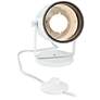 Cord-n-Plug White Accent Uplight with Foot Switch