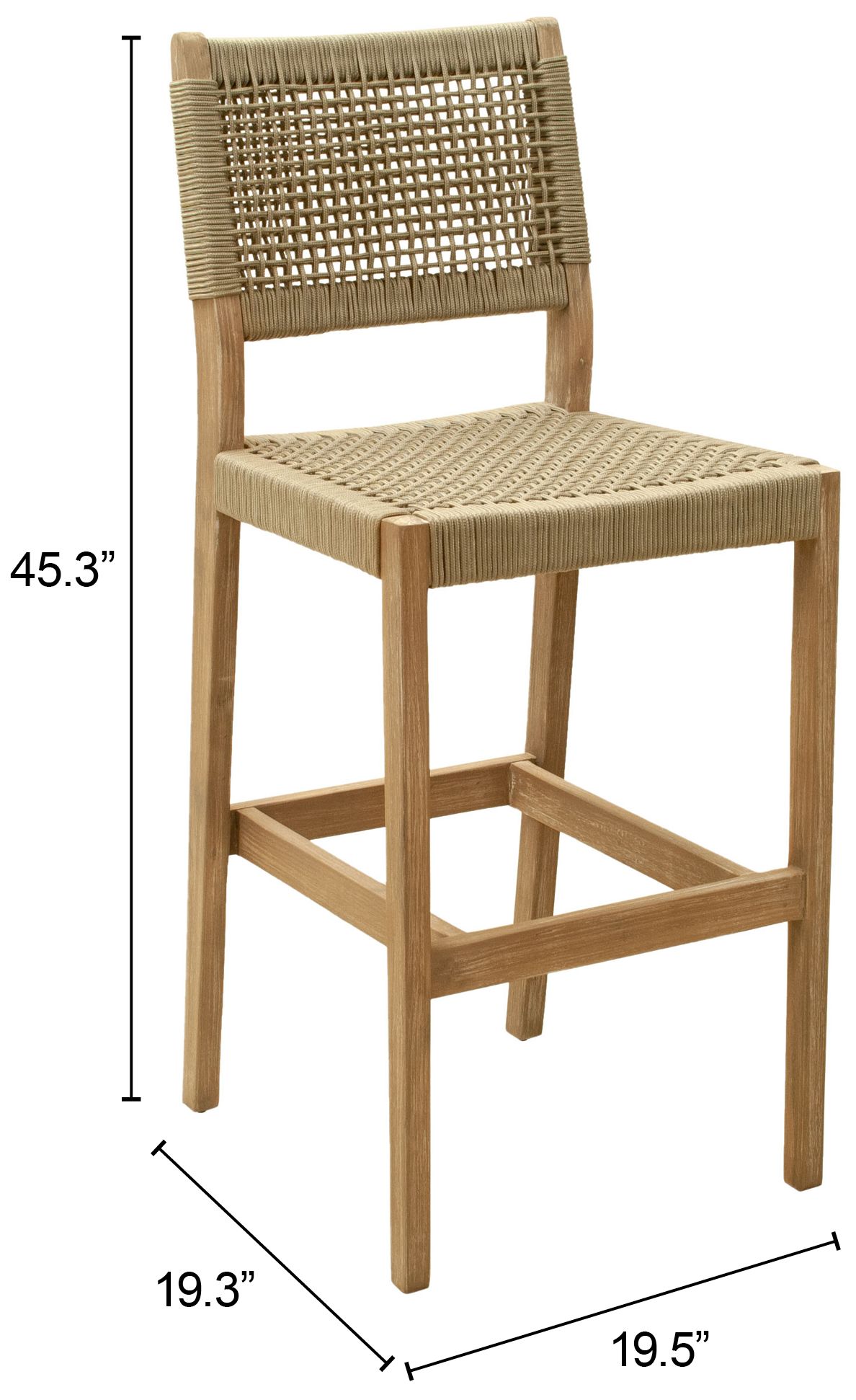 Corde Barstool Beige