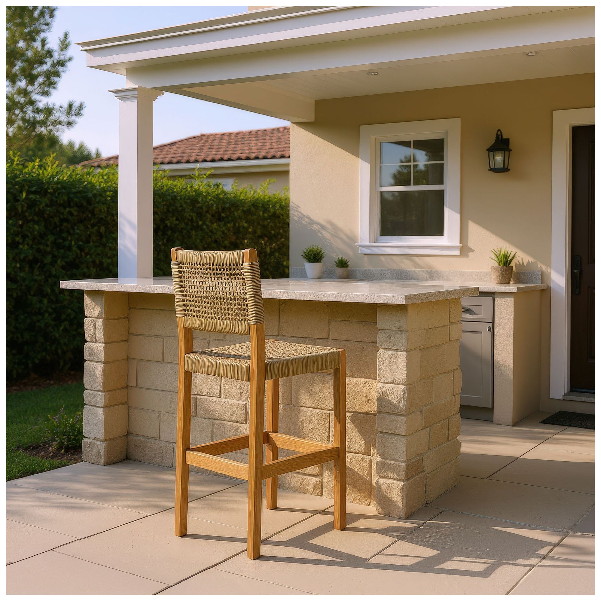 Corde Barstool Beige