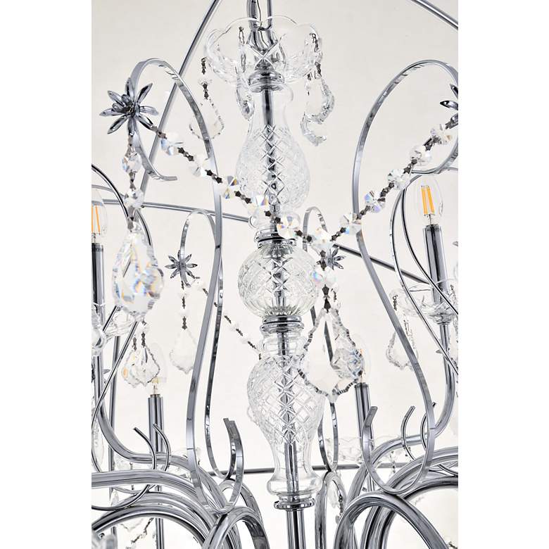 Image 5 Cordelia 12 Lt Chrome Crystal Pendant more views