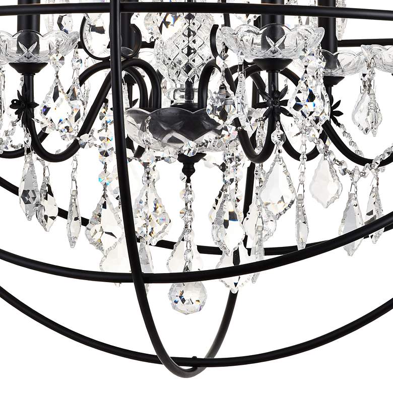 Image 4 Cordelia 25 1/2" Wide Black Iron 6-Light Orb Chandelier more views