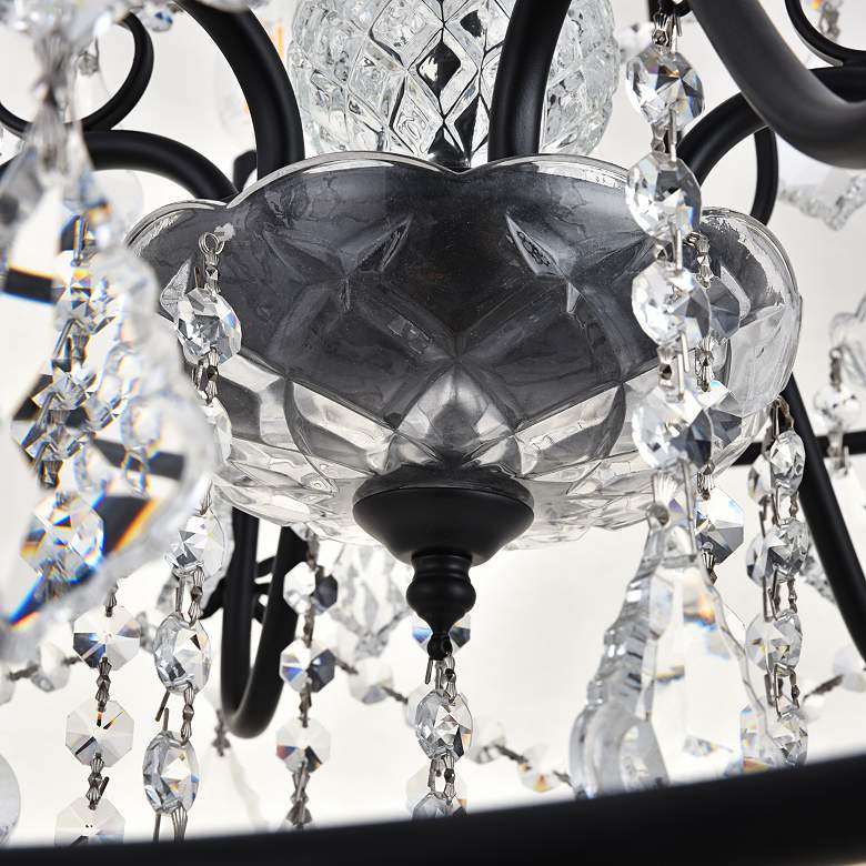 Image 7 Cordelia 25 1/2" Wide Black Iron 6-Light Orb Chandelier more views