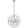 3_Cordelia 25 1/2" Wide Chrome Iron 6-Light Orb Chandelier