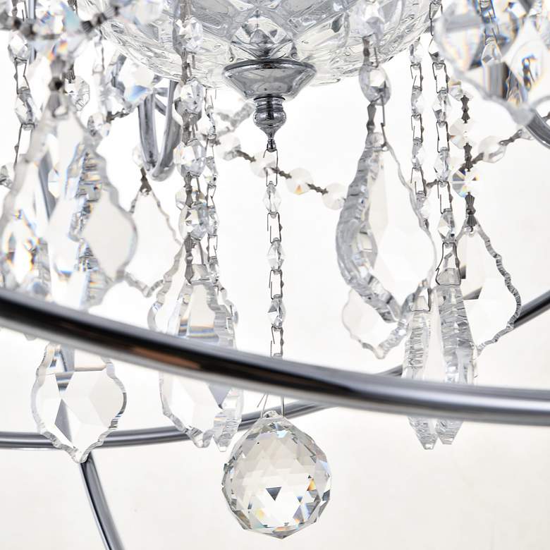 Image 6 Cordelia 25 1/2" Wide Chrome Iron 6-Light Orb Chandelier more views