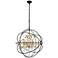 Cordelia 32" Wide Black and Gold 8-Light Pendant